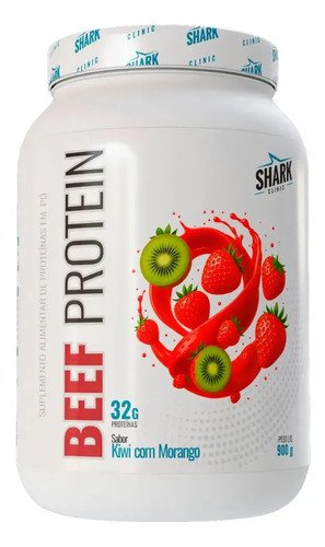 Proteina shark pro beef isolado hidrolisado morango kiwi em
