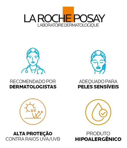Protetor Solar Facial Antioleosidade com Cor FPS80 Controle da Oleosidade por 12h Reduz Oleosidade e Toque Seco Cor 2.0 Airlicium+ Anthelios La Roche Posay 40g
