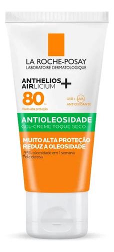 Protetor solar facial fps 80 antioleosidade anthelios airlic