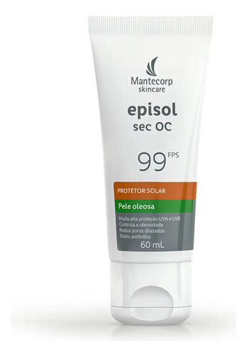 Protetor solar facial fps 99 episol sec oc 60g mantecorp