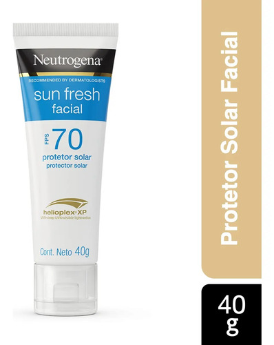 Protetor solar facial sun fresh fps 70 40g Neutrogena