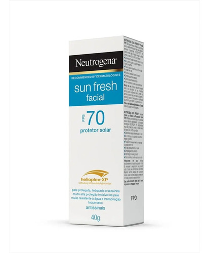 Protetor solar facial sun fresh fps 70 40g Neutrogena