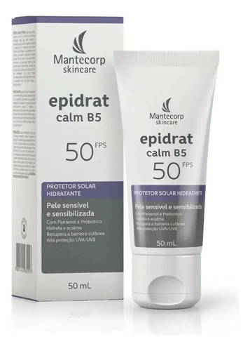 Protetor Solar Hidratante Epidrat Calm B5 Fps50 Bisnaga 50ml
