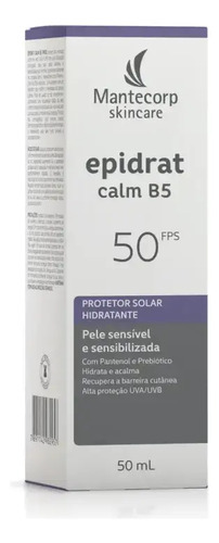 Protetor Solar Hidratante Epidrat Calm B5 Fps50 Bisnaga 50ml