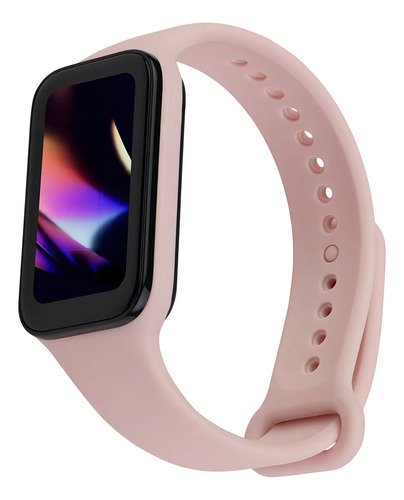Pulseira multi smartband b2 rose wr201 multilaser liso rosa