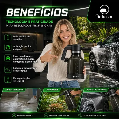 Pulverizador De Espuma Eletrico Alta Pressão Snow Foam