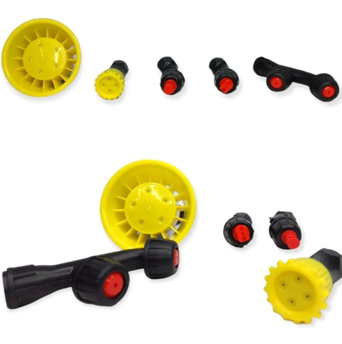 Pulverizador Elétrico Costal Brudden SS20B 20L Cor Amarelo Com Bateria Recarregável 12V