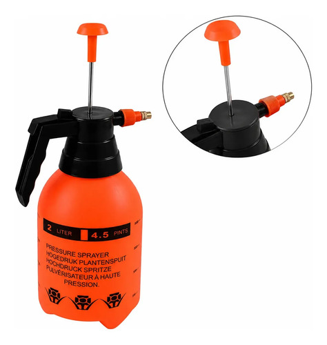 Pulverizador manual 2l nohara com bico ajustavel e valvula d