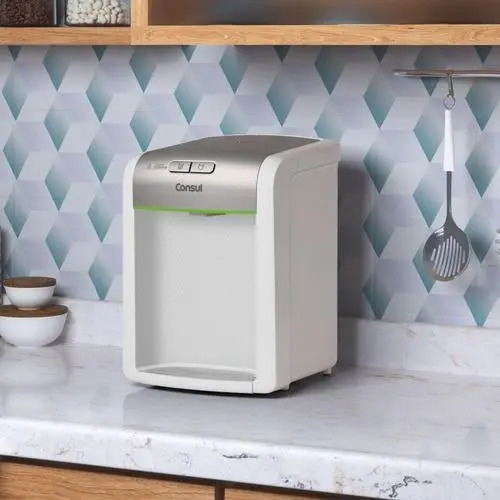 Purificador De Água Consul refrigerado Natural E Gelada com proteção antibactérias Bivolt Consul Branco - CPB34ASVNA