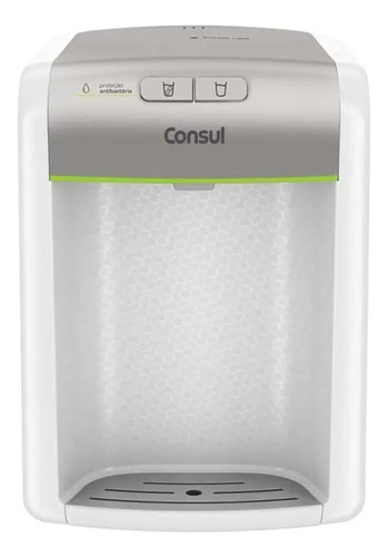 Purificador De Água Consul refrigerado Natural E Gelada com proteção antibactérias Bivolt Consul Branco - CPB34ASVNA