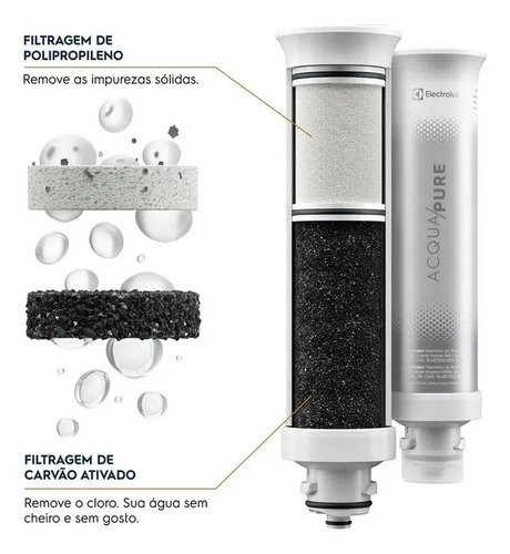 Purificador de Água Gelada Fria e Natural Eletrônico Placa Compacto Electrolux PE12G com Filtro Carvão 6 meses ou 3000L Painel Touch Cinza