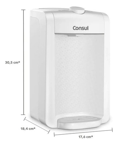 Purificador de Água Natural Compacto com Filtragem Classe A Branco CPC31ABONA Consul