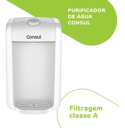 Purificador de Água Natural Compacto com Filtragem Classe A Branco CPC31ABONA Consul