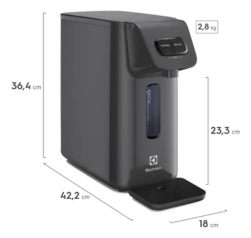 Purificador Electrolux Água Gelada Cinza Pe15x - Bivolt