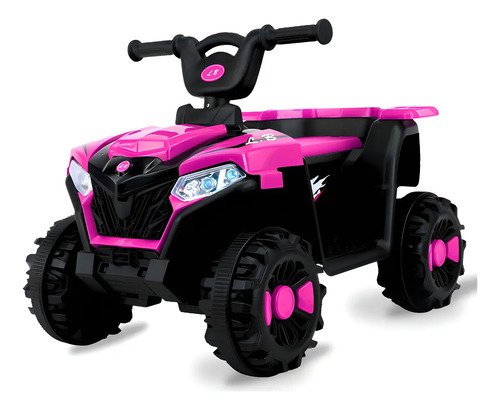 Quadriciclo Com Pedal Elétrico 6v Som E Farol Led Rosa Cor Rosa-pink Voltagem Do Carregador 127/220v