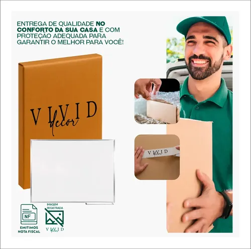 Quadro Lousa Branca 120x90 Moldura Alumínio + 4 Can 1 Apg