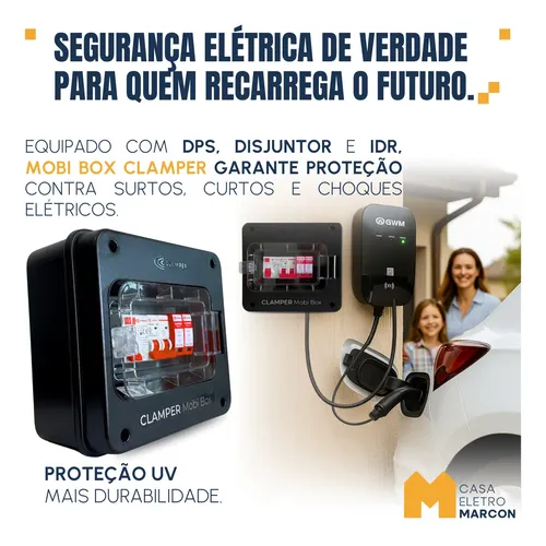 Quadro Proteção Clamper Wallbox 8kw Mobi Carregador Veicular