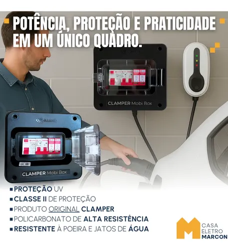 Quadro Proteção Clamper Wallbox 8kw Mobi Carregador Veicular