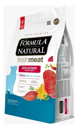 Ração Fresh Meat Gatos Castrados Sabor Carne 10,1 Kg