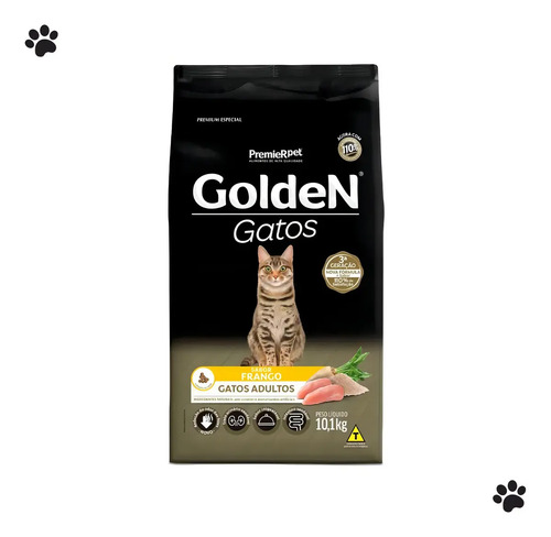 Racao golden premium para gato adulto sabor frango de 101 kg