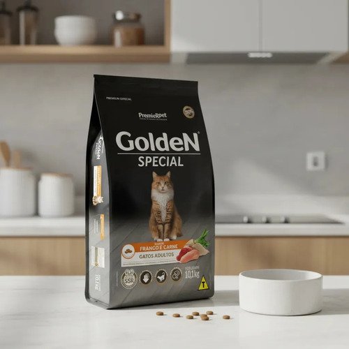 Ração Golden Special Gatos Adultos Frango E Carne 10,1 Kg