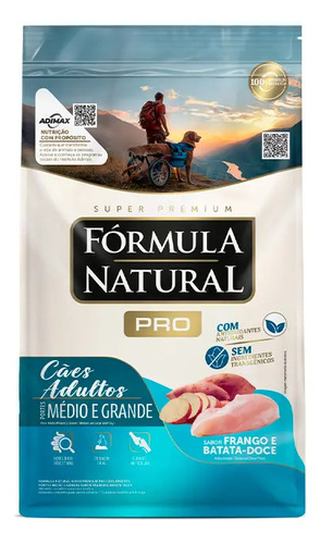 Racao pcaes adulto formula natural pro medio e grande 15kg