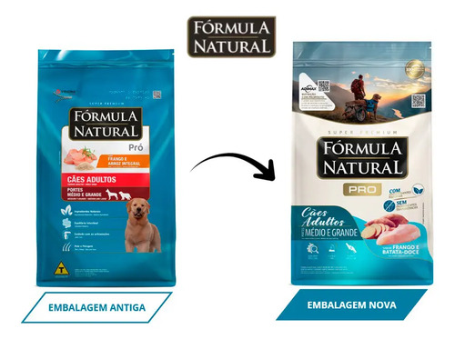 Ração P/caes Adulto Formula Natural Pro Medio E Grande 15kg