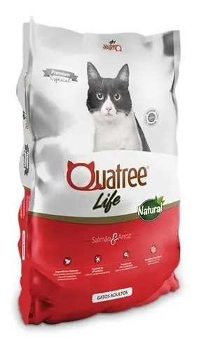 Ração Quatree Life Gatos Ad Salmão 10,1kg (sem Transgênicos)