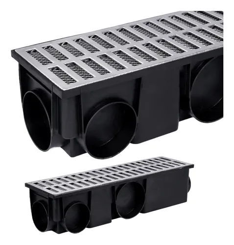 Ralo linear coletor modular 15x50cm tela anti insetos