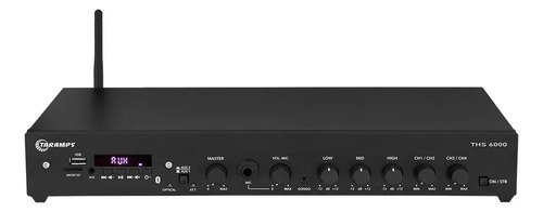 Receiver Amplificador Taramps THS 6000 de 400W RMS para 4 Canais, com Bluetooth e USB
