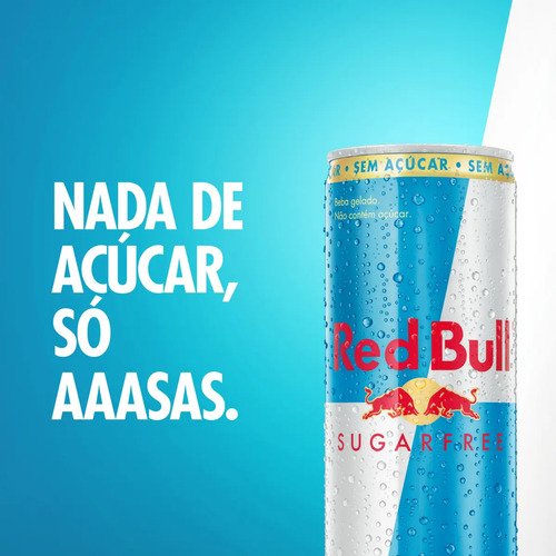 Red Bull Energético, Sugar Free, Sem Açúcar, 250ml, 24 latas