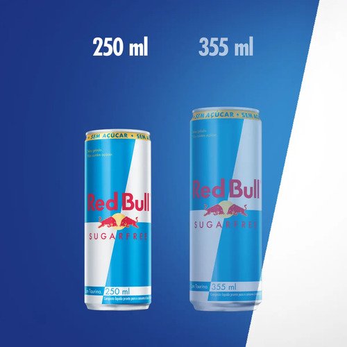 Red Bull Energético, Sugar Free, Sem Açúcar, 250ml, 24 latas