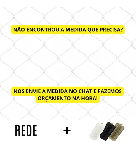 Rede 2,00x10,00 Tela De Proteção Para Sacadas (rede E Corda)