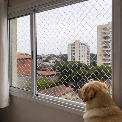 Rede 2,00x10,00 Tela De Proteção Para Sacadas (rede E Corda)