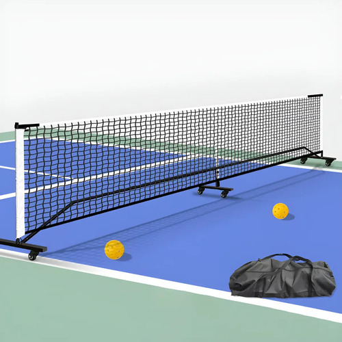 Rede Portátil Com Rodas Profissional De Pickleball + Bolsa