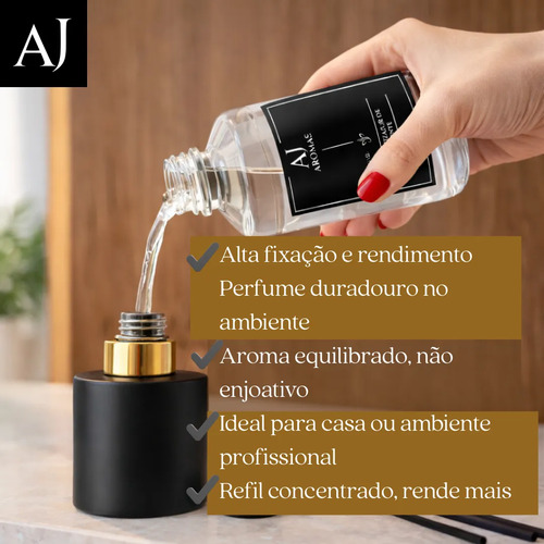 Refil Aromatizador 1l Difusor De Varetas Alta Concentração