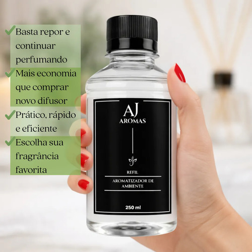 Refil Aromatizador 1l Difusor De Varetas Alta Concentração