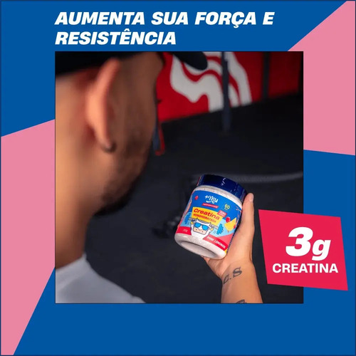 Refil creatina monohifratada sem sabor 100 puro 500g mu sem 5