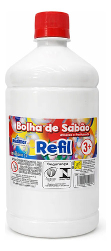 Refil De Bolhas De Sabão Para Diversão Sem Fim De 1 Litro