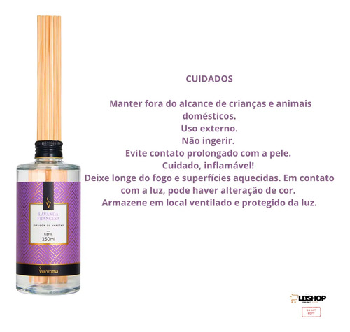 Refil Difusor De Varetas 250ml Via Aroma Mais Vendidos