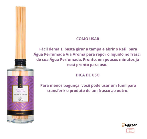 Refil Difusor De Varetas 250ml Via Aroma Mais Vendidos