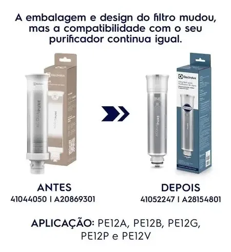 Refil P/ Filtro Pe12b Electrolux Acqua Pure C/ Carvão Ativo