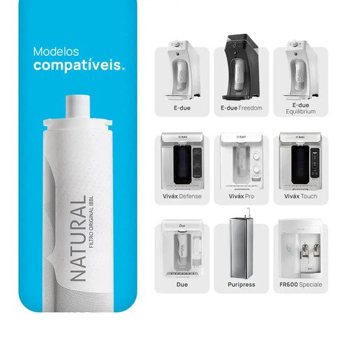 Refil Purificador De Agua Original Ibbl Filtro Compativel- Nartural