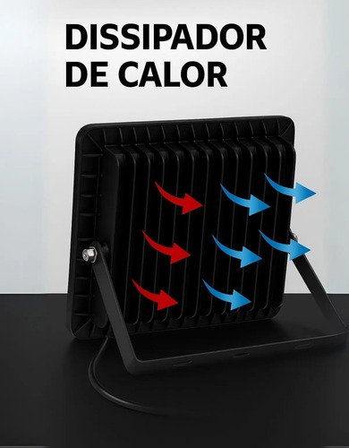 Refletor Led 100w Smd Prova D´água Ip66 Holofote 6500k