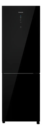 Refrigerador panasonic 407l black glass nr bb41gv2b preto