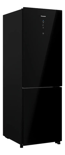 Refrigerador Panasonic 407l Black Glass Nr-bb41gv2b Preto