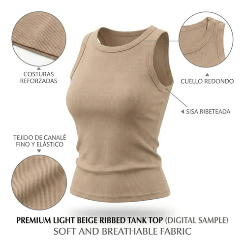Regata Feminina Canelada Ribana Blusa Básica Algodão Premium