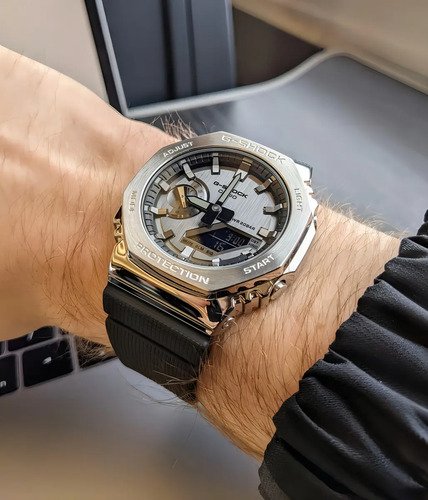 Relógio Casio G-shock Oak Gm-2100-1adr Carbon Core Guard
