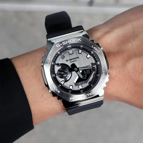 Relógio Casio G-shock Oak Gm-2100-1adr Carbon Core Guard
