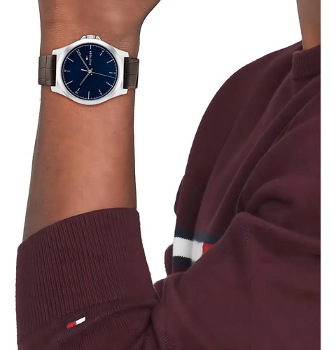 Relógio de couro masculino Tommy Hilfiger 1710549